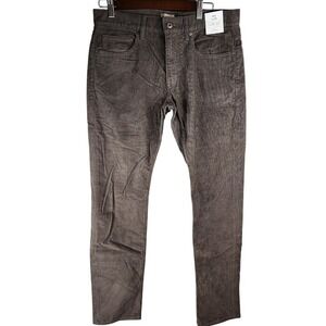 NEW J.Crew 484 Slim Corduroy Pants Mens 31x32 Dark Charcoal Gray Preppy
